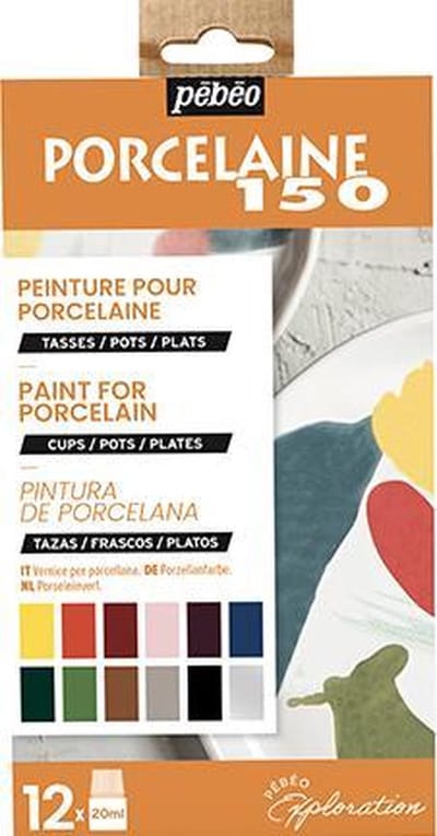 Porseleinverf - Exploration Set nr. 2 - Pebeo - 12 x 20 ml