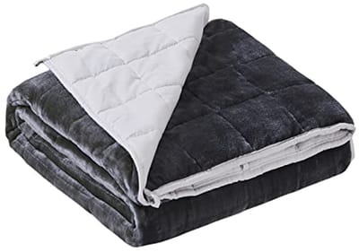 Gewogen Deken 20 lbs Queen Size - Fuzzy Warm Flanel Gooi Deken 152 x 203 cm, Grijs