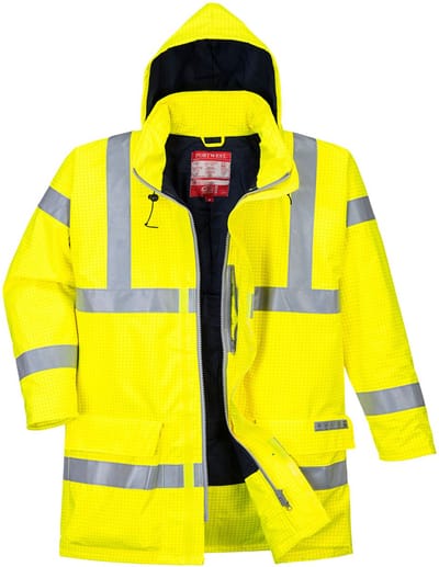 Portwest Bizflame Regen Hi-Vis Ademende en Antistatisch FR Jack S778 - Geel - S
