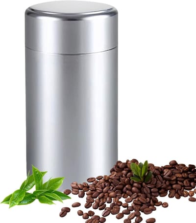 Thee-opslagcontainer van roestvrij staal voor losse thee en koffie - 400ml en 550ml, ideaal voor keukenorganisatie en versheid