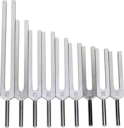 Stemvorken Sacred Solfeggio reeks (14.5-24.5 cm)