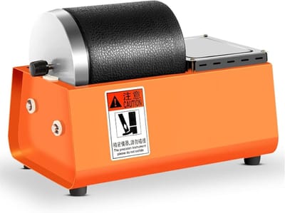 Elektrische Steen Polijstmachine - Rots Tuimelaar - Stenen Bewerken - Geluidsarme Trommel - 2.5 kg Capaciteit - Zwart