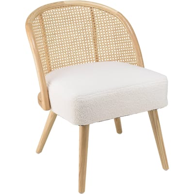 Eetkamerstoel Agathe rubberhout rond | Macabane