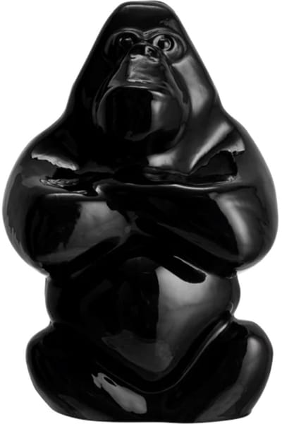 Kosta Boda Gabba Gabba Hey gorilla H12cm zwart