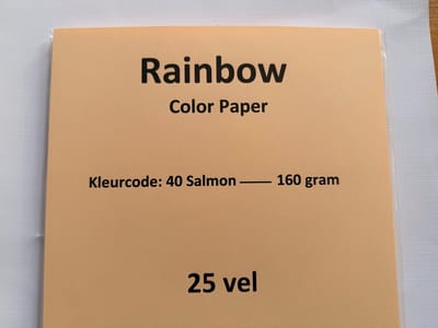 Rainbow KL-40 zalm 25 vel 160 gram papier