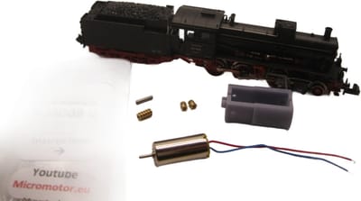 micromotor NM009G motor ombouwset voor Minitrix DB / DRG BR 54.15, G 3/4 H