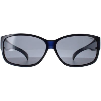 INVU Rechthoek Unisex Transparant Blauw Gepolariseerd E2401