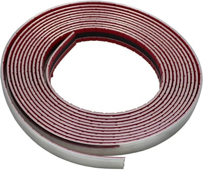 Zelfklevende chroomstrip 18mm breed 5 meter lang voor auto en vrachtwagen
