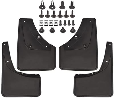 Auto modderbeschermers set - 4 stuks - ABS kunststof - Sportief design - Bescherming tegen vuil - ShopVlot