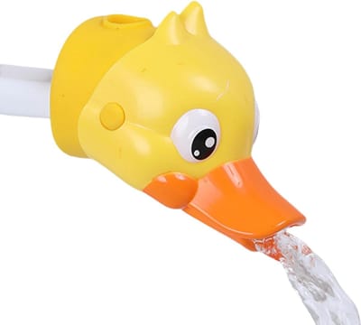 Kraan Extender - Waterbespaarder Helper - Kinderen Helpen - Waterbesparend Ontwerp - 13 x 10 x 10 cm - Eend