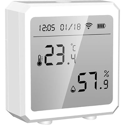 Temperatuur Vochtigheid Monitor Wifi Sensor Controller Meter Detector LCD Digitaal Display Elektronische Thermometer voor Tuya gray