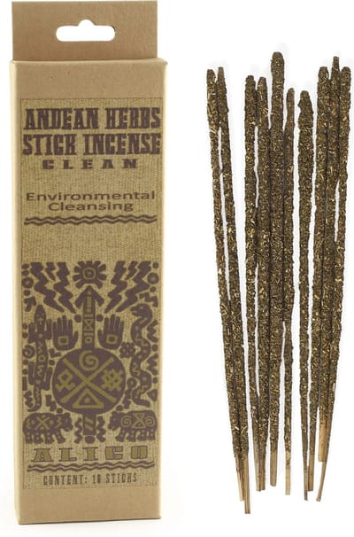 Vegan wierookstokjes 'Environmental Cleansing', Andeskruiden, Prabhuji's Gifts, 10 sticks
