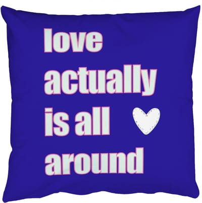 Sierkussens - Kussentjes Woonkamer - 50x50 cm - Tekst - Valentijn - Love - Blauw