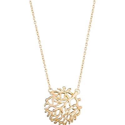 Orphelia 'Flavie' Dames 925 Sterling Zilveren Ketting met Hanger - Goud ZH-7502/G