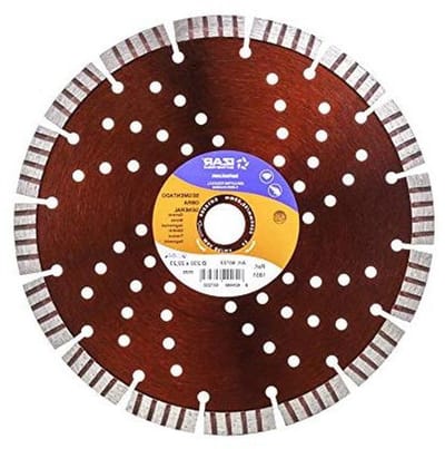 Izar 60723 Snel gesegmenteerde diamantschijf Algemeen fabriek, 1851, 230 mm diameter, 22,23 mm diameter gat