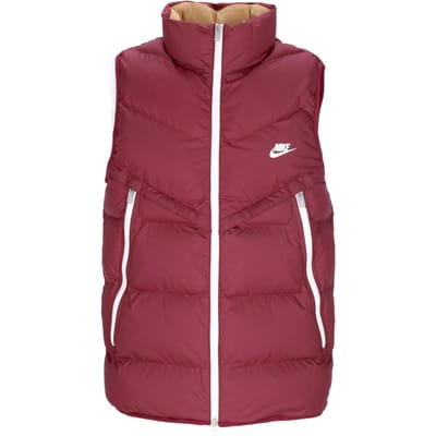 Storm-fit mouwloos donsjack voor heren Windrunner Pl-fid vest Donkere biet/donkere biet/zeil
