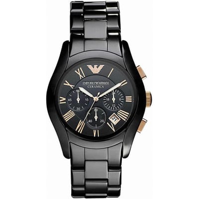 Emporio Armani keramiek chronograaf herenhorloge AR1410