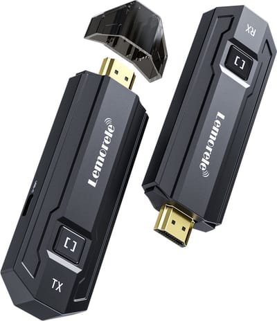 Lemorele™ P20 HDMI Draadloze Zender en Ontvanger - 1080P Full HD - Perfect voor Thuisbioscopen, Vergaderingen en Presentaties - Plug & Play - Bereik tot 50 meter in open ruimte