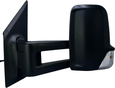 BILMAX Linker Buitenspiegel Vervanging voor Volkswagen Crafter 2009–2017, Mercedes Sprinter 2007–2017, Lange Arm, Elektrisch Verstelbaar, Verwarmd, met Richtingaanwijzer, 6-Pins (Bestuurderszijde)