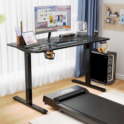 Cellista Elektrisch Zit Sta Bureau - Game Bureau - Sta-Bureau - Verstelbaar Computerbureau - Smart Memory Paneel - 120x60 cm - 70-116 cm Hoogteverstelling - 80 kg Draagvermogen - Zwart