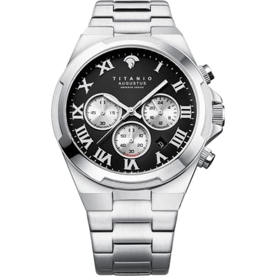 Titanio - Heren Horloge Augustus - Zilver