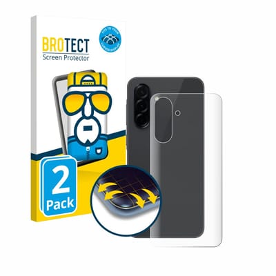 BROTECT - Screenprotector voor Samsung Galaxy A36 5G (Achterkant) - Folie Beschermfolie transparant volledig dekking - 2 Stuks