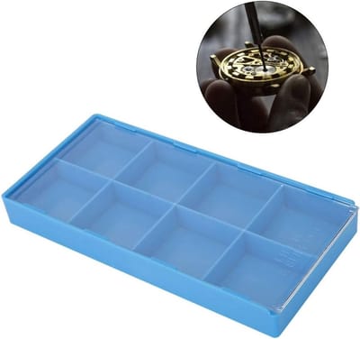 Opbergdoos voor Horlogeonderdelen, Organisator voor Horlogeaccessoires en Reparatiegereedschap, Compact en Duurzaam Design voor Efficiënte Opslag