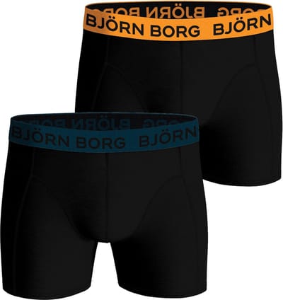 Björn Borg Cotton Stretch boxers - heren boxers normale lengte (2-pack) - multicolor