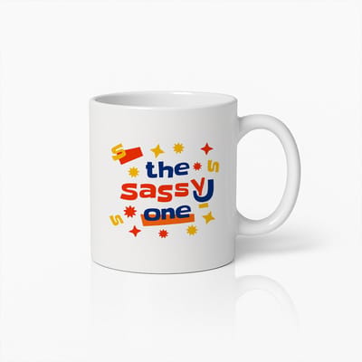 The Sassy One Mok 330ml – Leuke Kleurrijke Koffiebeker met Stoer Ontwerp – Perfect Cadeau voor Zelfverzekerde & Speelse Personen