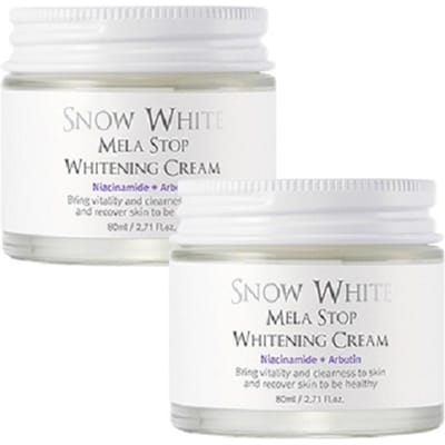 Recette Beauté Crème Blanchissante Blanche Neige Mela Stop, 80 ml, 2 unités white