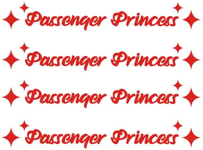 Dailygoods- Autostickers 4 Stuks - Grappige Beletteringsstickers - Autoaccessoires - Decoratie voor Vrachtwagens/Terreinwagens - Universeel - Hoogwaardige PET Materialen - Autodecoratie