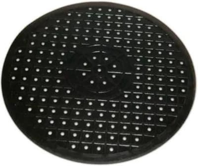 Precisie Home - Gootsteenmat - ø 31 Cm - Gootsteenmatten - Voor Spoelbak - Gootsteenmat Rond - Wasbak Matje - Gootsteen Matje Zwart Rond Ruber - Aanrechtmatje Rubber Gootsteen - Voor Keukenspoelbakvloer, Bestek En Glaswerk - Zwart - 1 Stuk