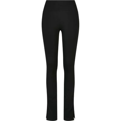 Urban Classics - High Waist Side Slit Legging - XXL - Zwart