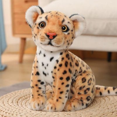 28 /32cm Kawaii Real Like Leopard Pluche Poppen Gevulde Zachte Dieren Speelgoed Simulatie Sneeuwluipaard Kinderen Kinderen Jongens Verjaardagscadeau 32cm