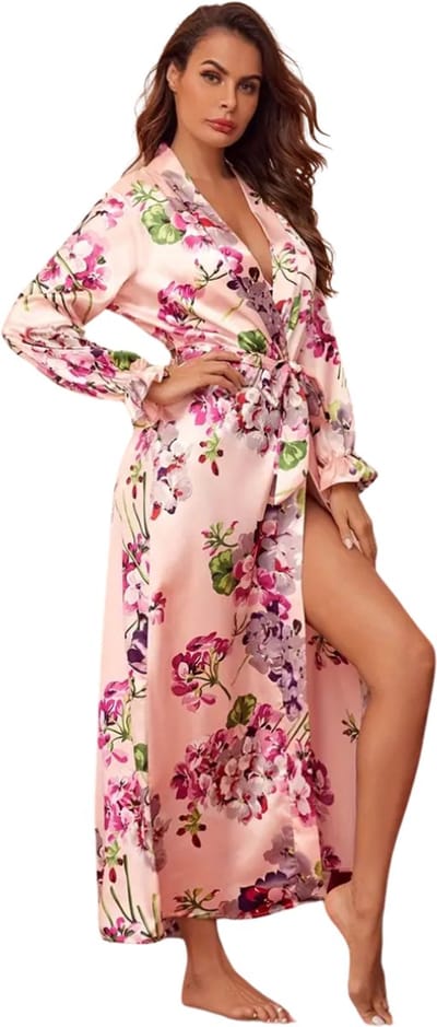 Bovista Badjas Dames - Kimono - Kamerjas - Ochtendjas - Pyama - Roze - L