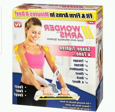 Arm Trainingssysteem - Weerstandstrainer - Thuis Fitness - Dynamische Weerstandsbeweging - Compact Opvouwbaar - Wit
