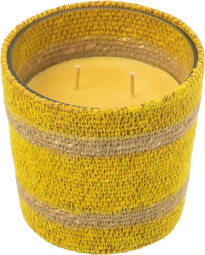 J-Line geurkaars Mand - geel - small - 45U