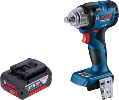 Bosch GDS 18V-330 HC Professionele accu-slagmoersleutel 18 V 330 Nm 1/2" borstelloos + 1x oplaadbare accu 4.0 Ah - zonder oplader