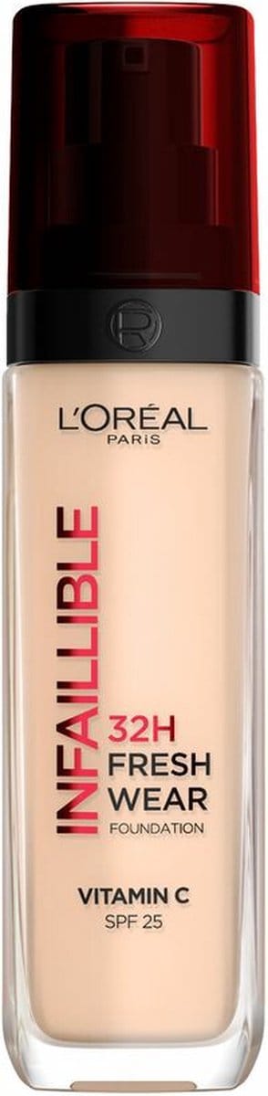 L'Oréal Infaillible 32H Fresh Wear Foundation 20 Ivory - 3 x - Voordeelverpakking