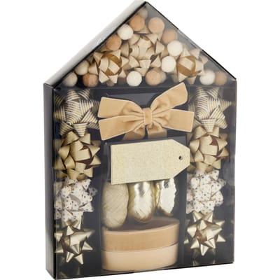 Verpakking deco set goud