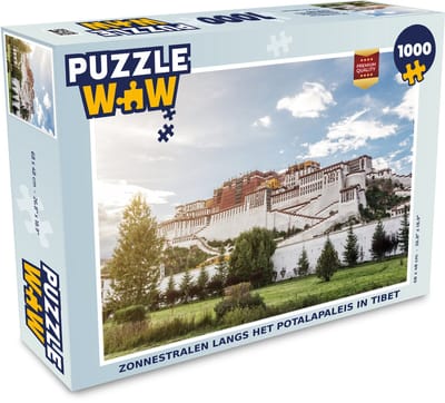 Puzzel Zonnestralen langs het Potalapaleis in Tibet - Legpuzzel - Puzzel 1000 stukjes volwassenen