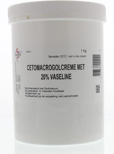 Fagron Cetomacrogol Creme 20% Vaseline - 1 kg
