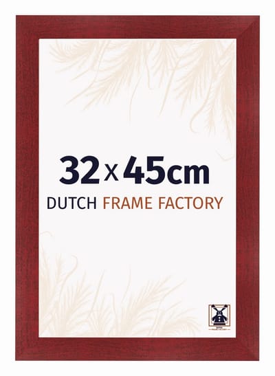 Fotolijst 32x45 cm - MDF - Wijnrood Geveegd - Praag