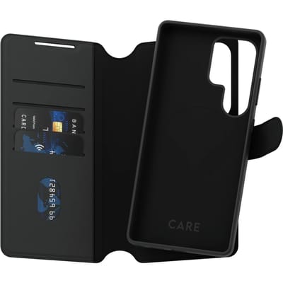 CARE by PanzerGlass Tango 2 in 1 Wallet Case geschikt voor MagSafe geschikt voor Samsung Galaxy S25 Ultra - Black
