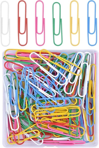 Kleurrijke Papieren Klemmen - 100 Stuks Grote Metalen Klemmen van 50mm voor School en Kantoor Accessoires