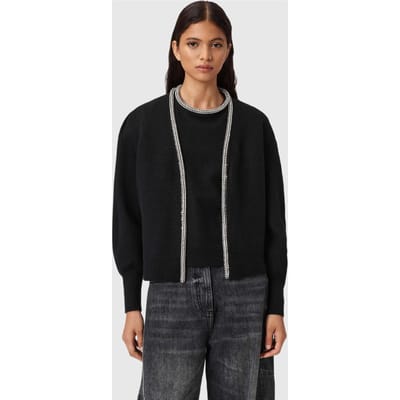 AllSaints Odell Cardigan Black Taglia: XS | Giacche Outlet | Donna | Nero