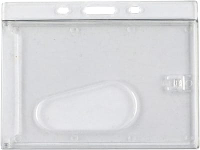 Kaarthouder Jojo - Naamhouder Badge - Veilig Identificeren - Met Metalen Clip - 10 Stuks - Blauw