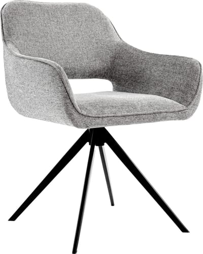 KICK® - MIYO Draaibare Eetkamerstoel - 360° Auto-Return - Donker grijs