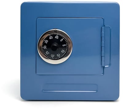 Dailygoody - Kluis en Slotdoos - Elektronische Kluis - Veiligheid voor Thuis - Blauw - Geldkluis met Code - Beveiliging voor Thuisgebruik - Compact Mo