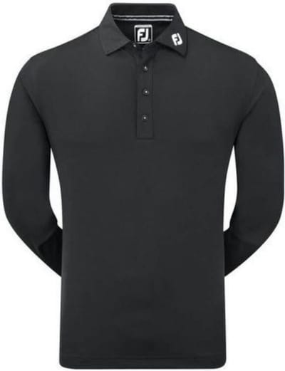 FootJoy Thermolite Long Sleeved Golfshirt - Zwart - Maat S